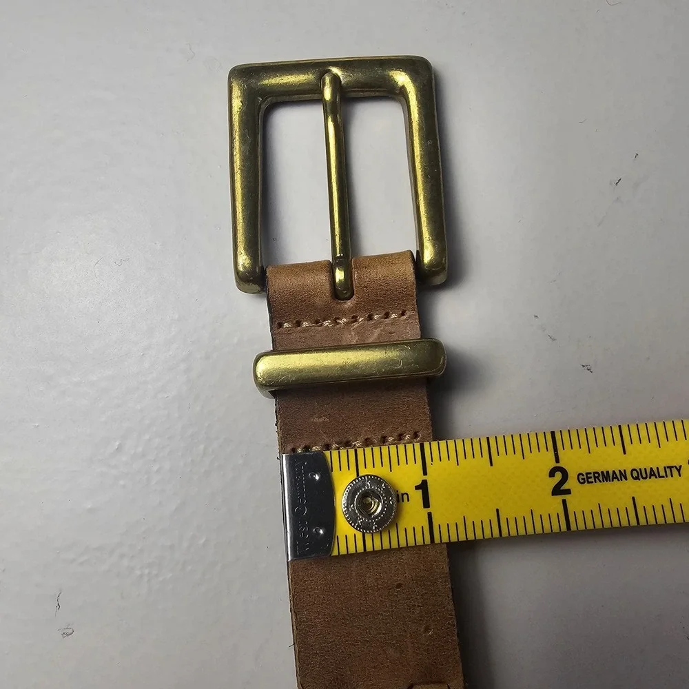Brown Genuine Top Grain Leather Belt 42 Braided Woven Western Casual‎ Classic